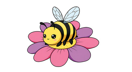 Little Bee animals children’s coloring book illustration. Perfect for kids to color and enjoy, adding a splash of creativity to their day
