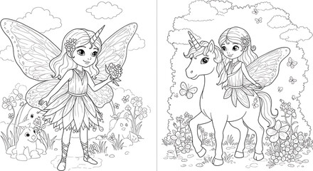animals children’s coloring book illustration. Perfect for kids to color and enjoy, adding a splash of creativity to their day
