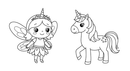 animals children’s coloring book illustration. Perfect for kids to color and enjoy, adding a splash of creativity to their day