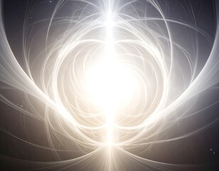 Abstract light spiral design