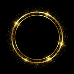 abstract background with golden stars