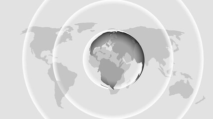 white Global connection network  modern internet network connection technology Future technology city  global communications, globalization, globe,  innovation internet line map.. - Powered by Adobe