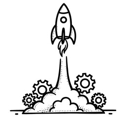Rocket Launch and Gears