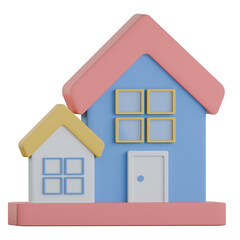 Office keycard 3d icon colorful style