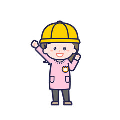 こども／正面／女の子 06