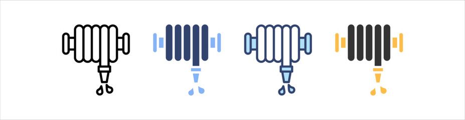 Obraz premium Hose Icon Set Multiple Style Collection