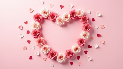 Obraz premium pink rose petals background