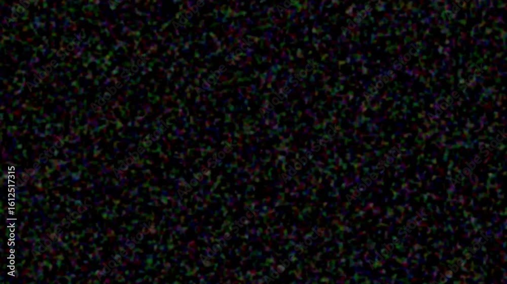 Poster old tv overlay with vhs glitch and broken screen distortion. noise background shows retro screen fli