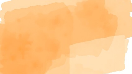 Elegant orange watercolor abstract backdrop with faded textures and blank rectangular area for text overlay, modern aesthetic