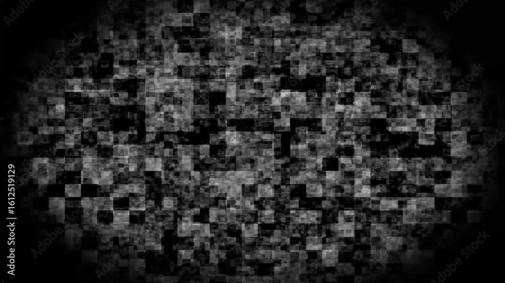 Poster broken pixel noise background with distorted lines on a retro tv screen. vintage style glitch effect