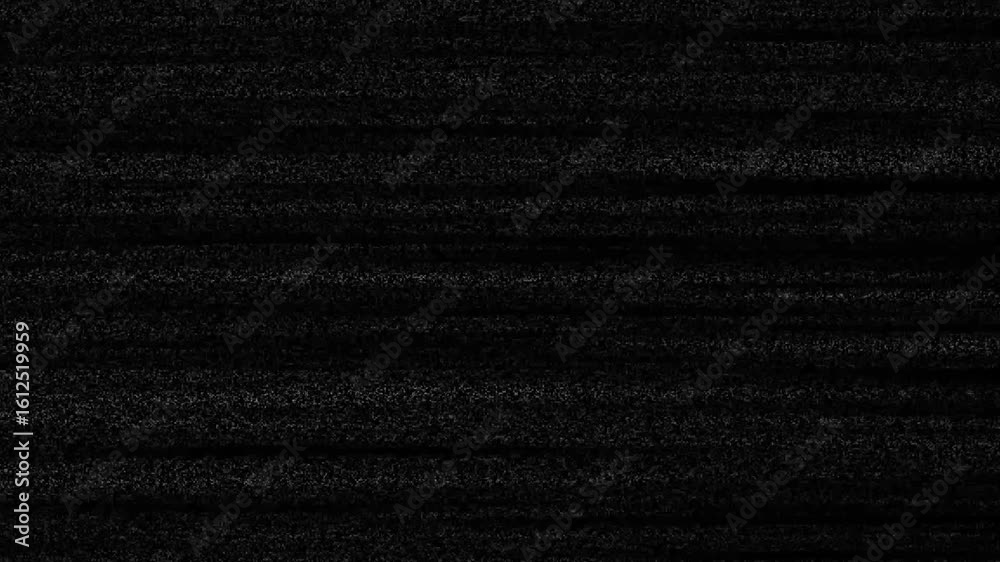 Poster analog tv screen glitches with noise. static flickers across the display. no signal warning pulses o