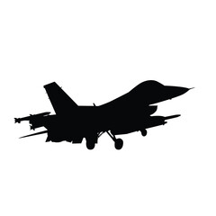 Jet Taking Off Silhouette &ndash; High Speed Aircraft Vector