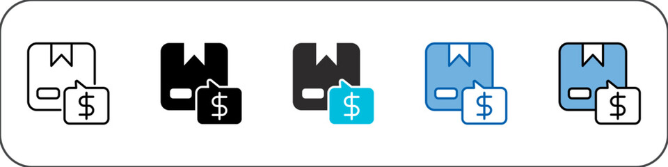 Price Icon Pack Multistyle Illustration