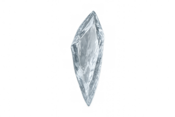 Transparent ice shard enhancing winter themes in projects, adding a touch of realism with its cool, crystalline structure and pure clarity