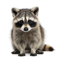 Fototapeta premium Charming Raccoon with Playful Vibe