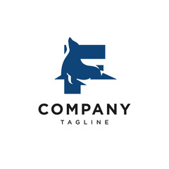 Letter F Seals Logo Icon Vector