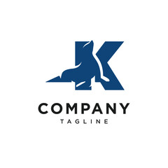 Letter K Seals Logo Icon Vector