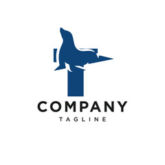 Letter T Seals Logo Icon Vector