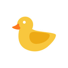 yellow cute rubber duck element