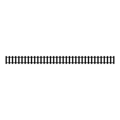 straight train track design element