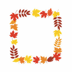 Fall Leaves Border: Autumn Frame