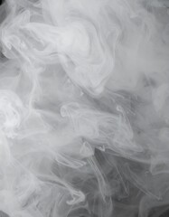 Fototapeta premium Abstract grayscale image of swirling, ethereal smoke or cloud formations