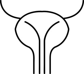 Medical organs line icon set. Vector pictograms of body parts, anatomy, kidney, pancreas, intestine, thyroid, bladder, pelvis, skeleton, joint, tongue, hand, nose, mouth, thin linear illustration