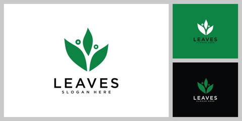 leaf nature vector design template