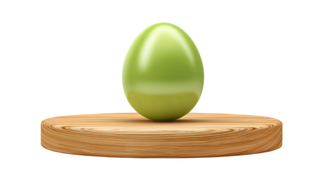 green easter egg