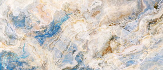 Blue and beige marble background