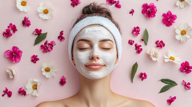 Self-care routine bliss relaxing facial spa session at home lifestyle beauty calm intimate environment