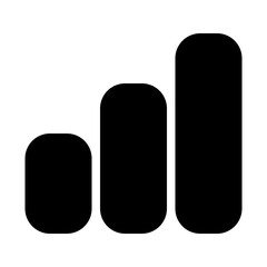 Ascending Bar Graph Icon 