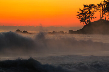 Beautiful dawn scenery,