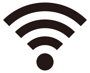 シンプルなWiFiのアイコン