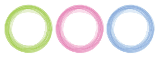 Obraz premium Colorful Circular Ring Vector Design | Pastel Gradient Circle Illustration | Abstract Round Shape Template for Logo, Frame, or Decorative Background | Modern Artistic Graphic Element Collection