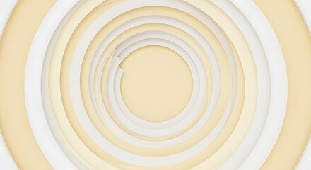 Circular Rings Pattern in Neutral Tones Minimalist Design