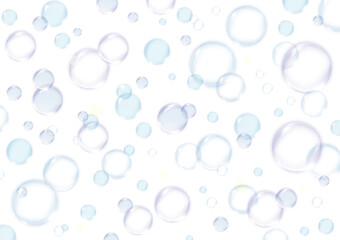 背景透過のブルー系水滴