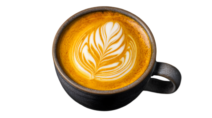 Vibrant Yellow Turmeric Latte in Minimalist Mug