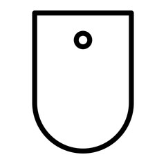 Tag outline icon. 