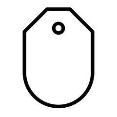Tag outline icon. 