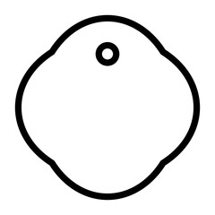 Tag outline icon. 