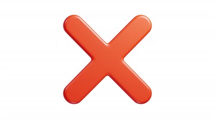 3D Cross Mark Animation | Alpha Loop