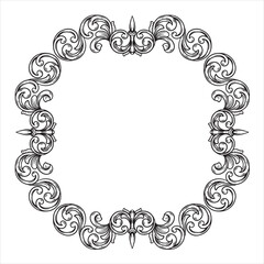 Flourish Baroque Style Decorative Border