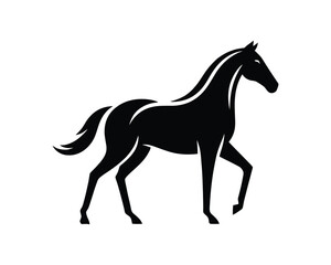 Elegant Horse Silhouette Vector Illustration for Creative Projects