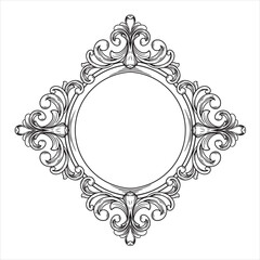 Flourish Baroque Style Decorative Border