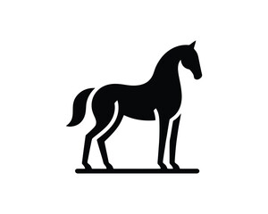 Obraz premium Bold Elegant Horse Silhouette Vector Illustration Elegant
