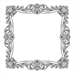 Flourish Baroque Style Decorative Border