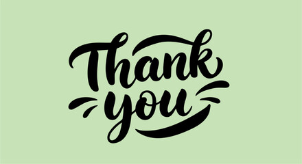 Obraz premium thank you hand drawn vector of an abstract background