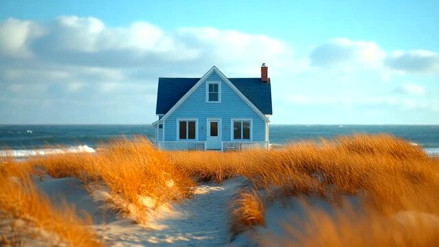 Coastal Dream House: A Serene Beachside Cottage with Tranquil Ocean Views