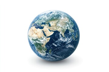 Globe's Grandeur: A detailed depiction of Earth, showcasing continents and oceans, conveying a sense of our planet's vastness and the importance of environmental stewardship.